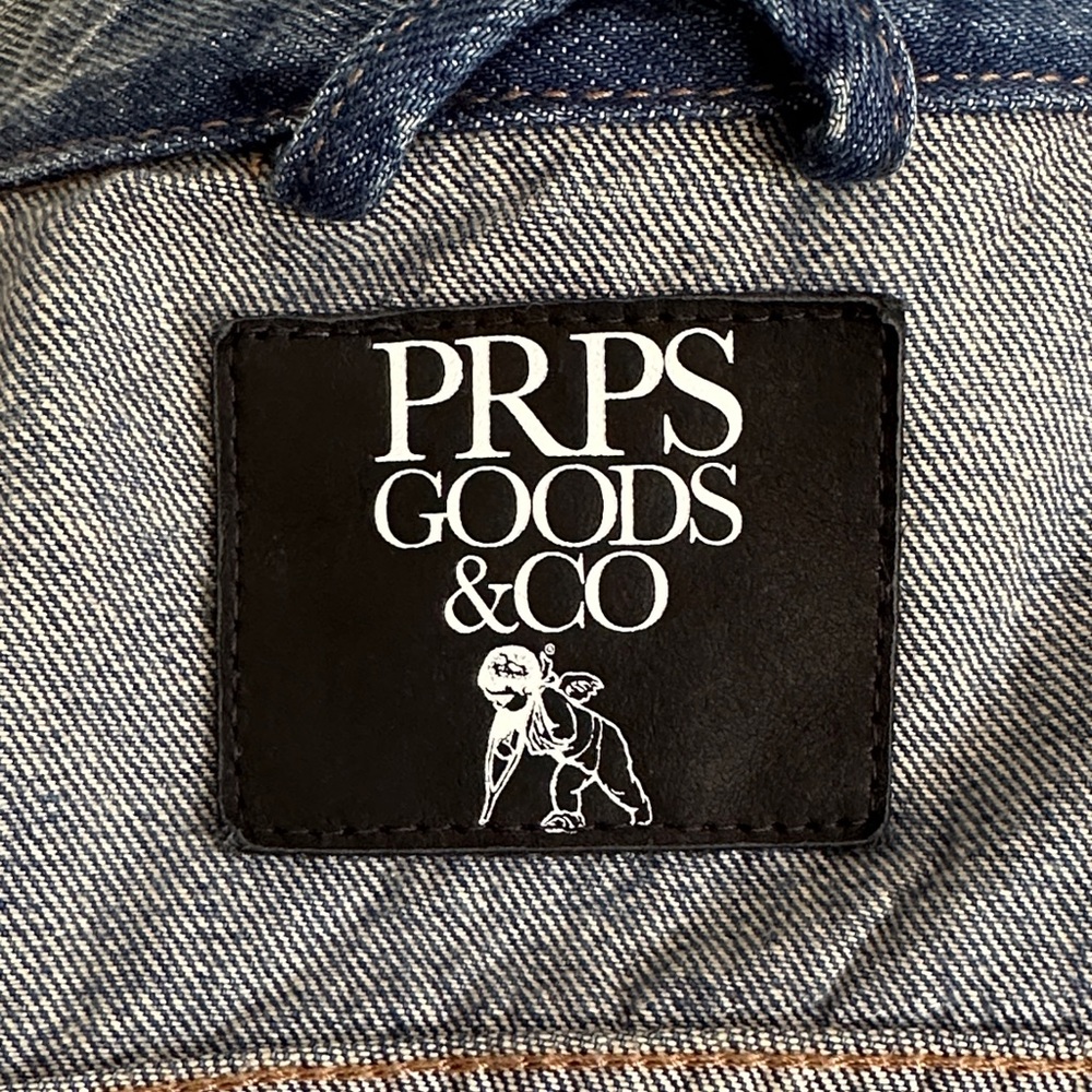 Distressed Blue Denim Jacket - Picture 5 of 6
